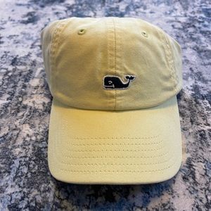 Vineyard Vines Whale Logo Strap Baseball Hat, Yellow